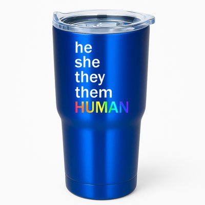 He She They Them Human LGBTQ Pride Tumbler