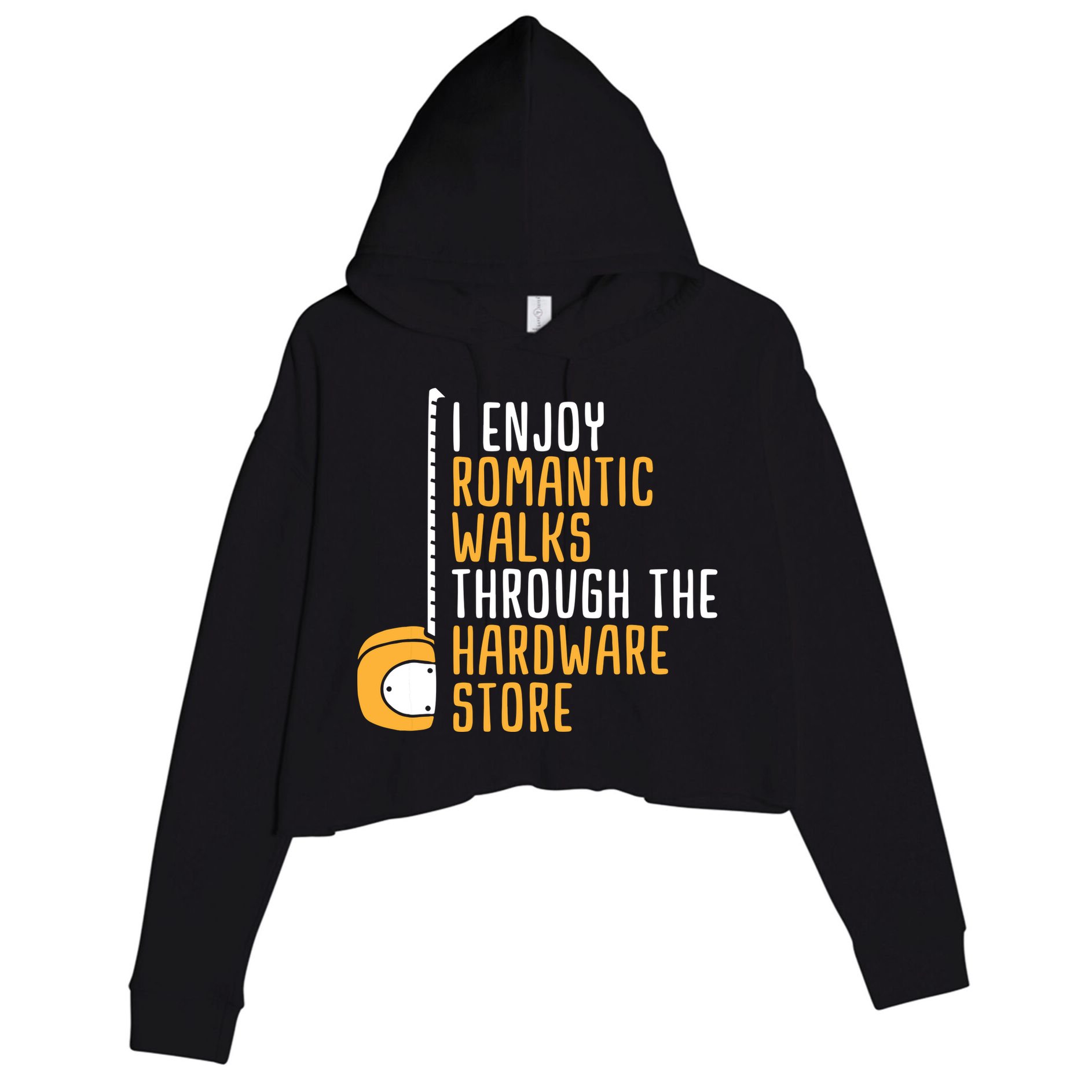 Hardware Store Tools Dad Handyman Humor Crop Fleece Hoodie