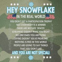 Hey Snowflake The Real World Funny Veteran Gift Legacy Tie Dye Trucker Hat
