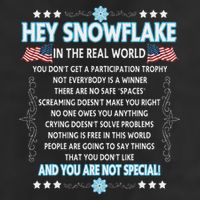 Hey Snowflake The Real World Funny Veteran Gift 25L Jumbo Tote