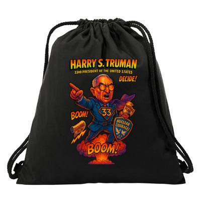Harry S Truman The Presidential Chronicles Drawstring Bag