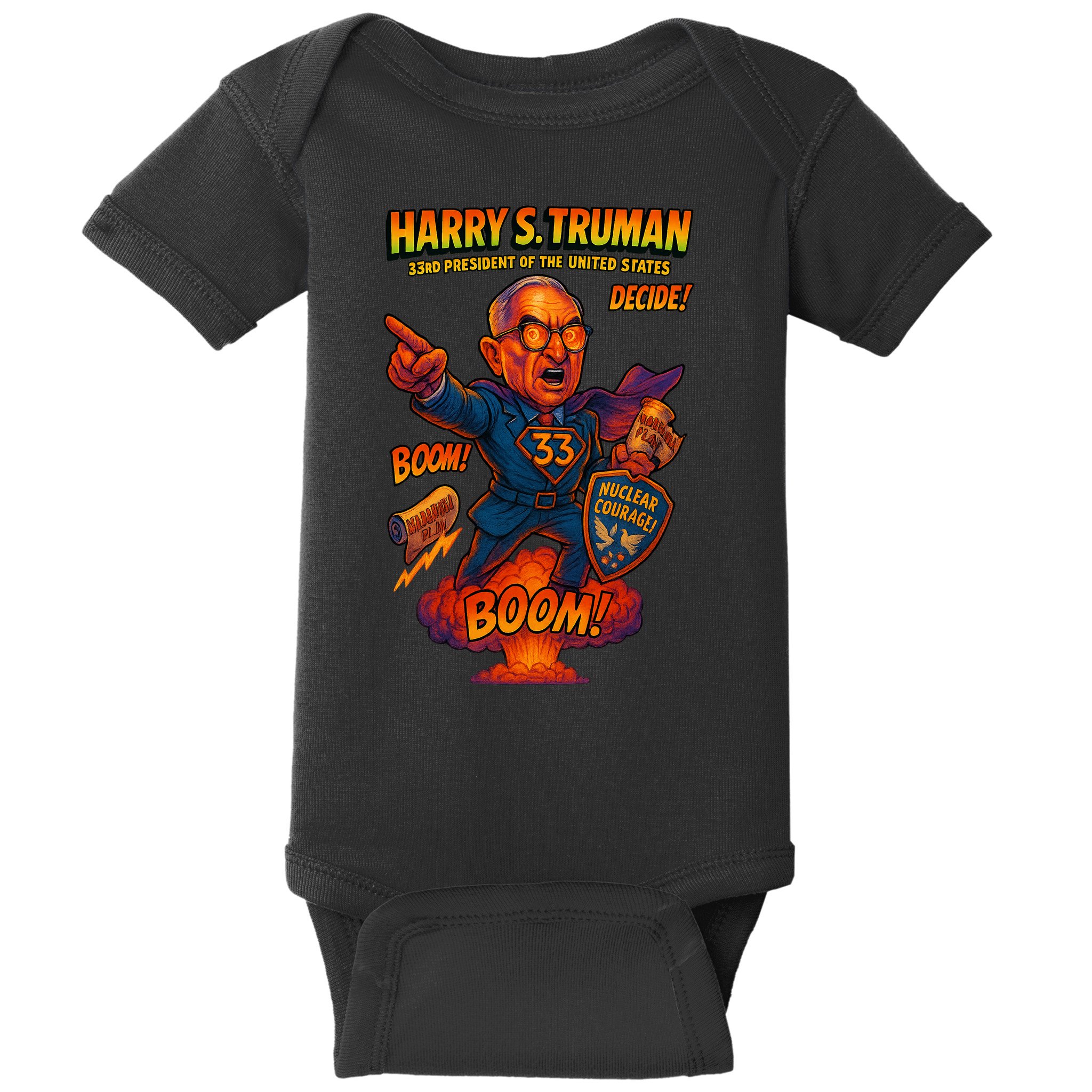 Harry S Truman The Presidential Chronicles Baby Bodysuit