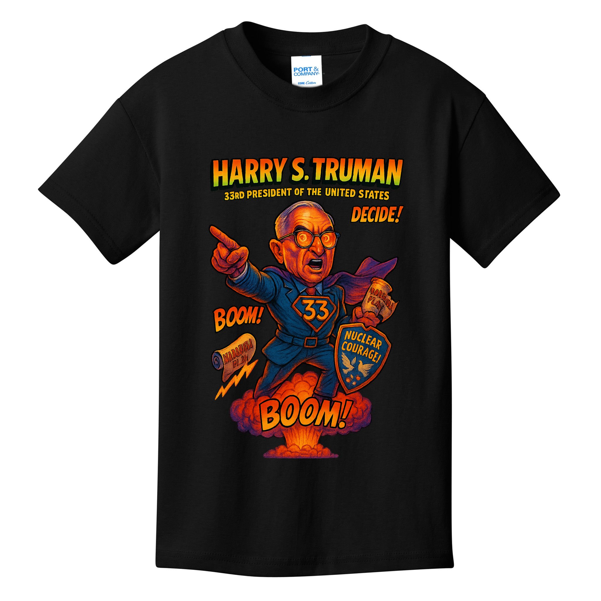 Harry S Truman The Presidential Chronicles Kids T-Shirt