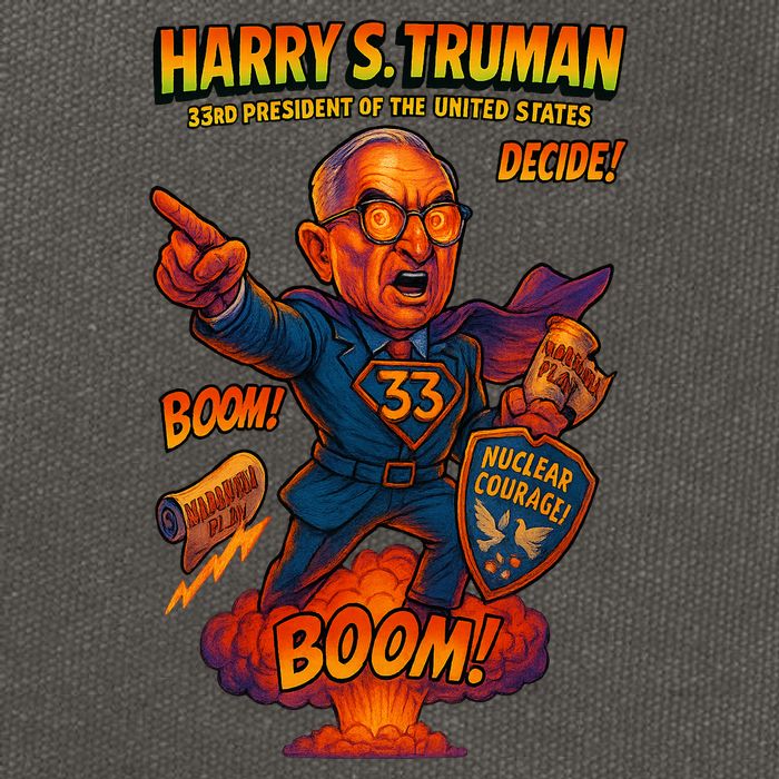 Harry S Truman The Presidential Chronicles Cotton Canvas Backpack
