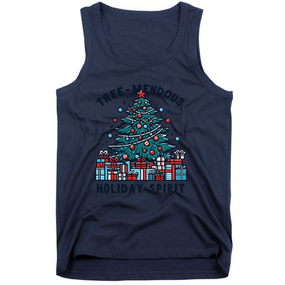 Holiday Spirit Treemendous Beautifully Decorated Christmas Tank Top