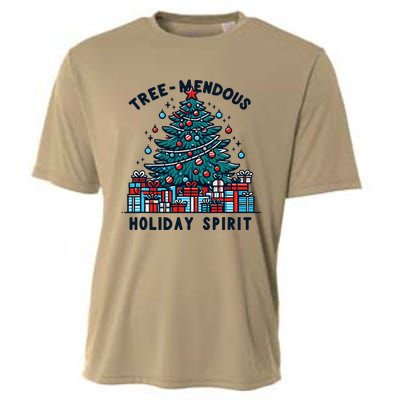 Holiday Spirit Treemendous Beautifully Decorated Christmas Cooling Performance Crew T-Shirt