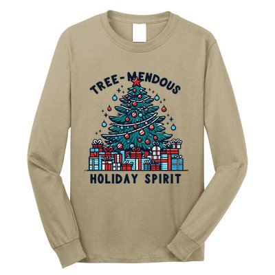 Holiday Spirit Treemendous Beautifully Decorated Christmas Long Sleeve Shirt