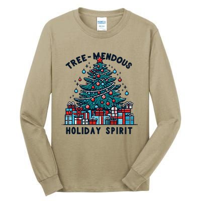 Holiday Spirit Treemendous Beautifully Decorated Christmas Tall Long Sleeve T-Shirt