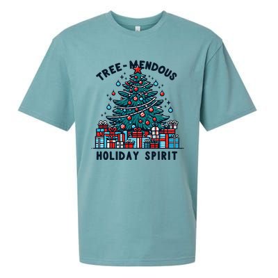 Holiday Spirit Treemendous Beautifully Decorated Christmas Sueded Cloud Jersey T-Shirt