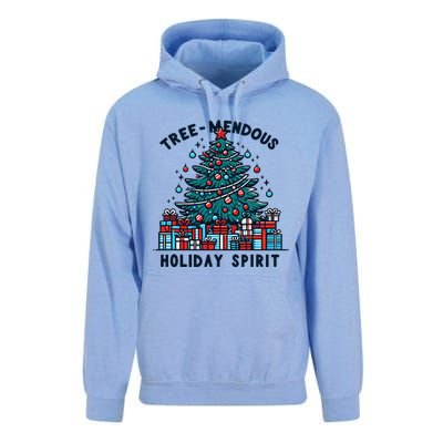 Holiday Spirit Treemendous Beautifully Decorated Christmas Unisex Surf Hoodie