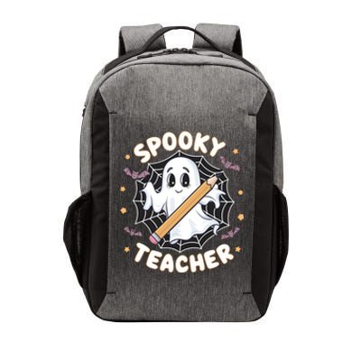 Halloween Spooky Teacher Ghost Bats And Spiderweb Design Gift Vector Backpack