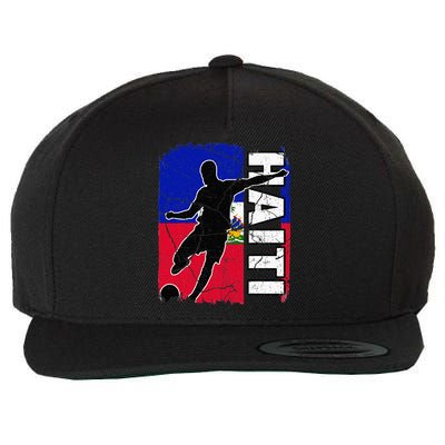 Haitian Soccer Team Haiti Flag Jersey Fans Wool Snapback Cap