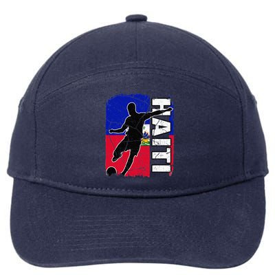 Haitian Soccer Team Haiti Flag Jersey Fans 7-Panel Snapback Hat