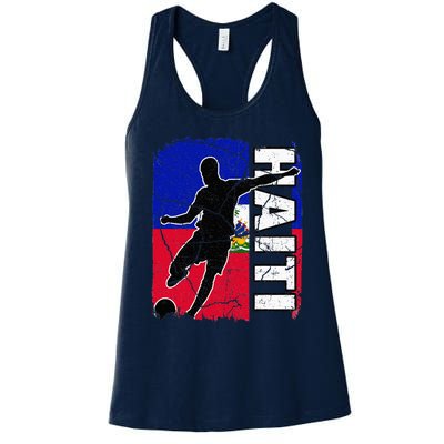 Haitian Soccer Team Haiti Flag Jersey Fans Women's Racerback Tank