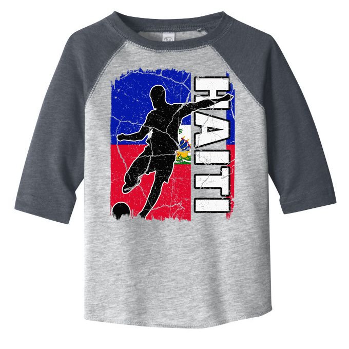 Haitian Soccer Team Haiti Flag Jersey Fans Toddler Fine Jersey T-Shirt