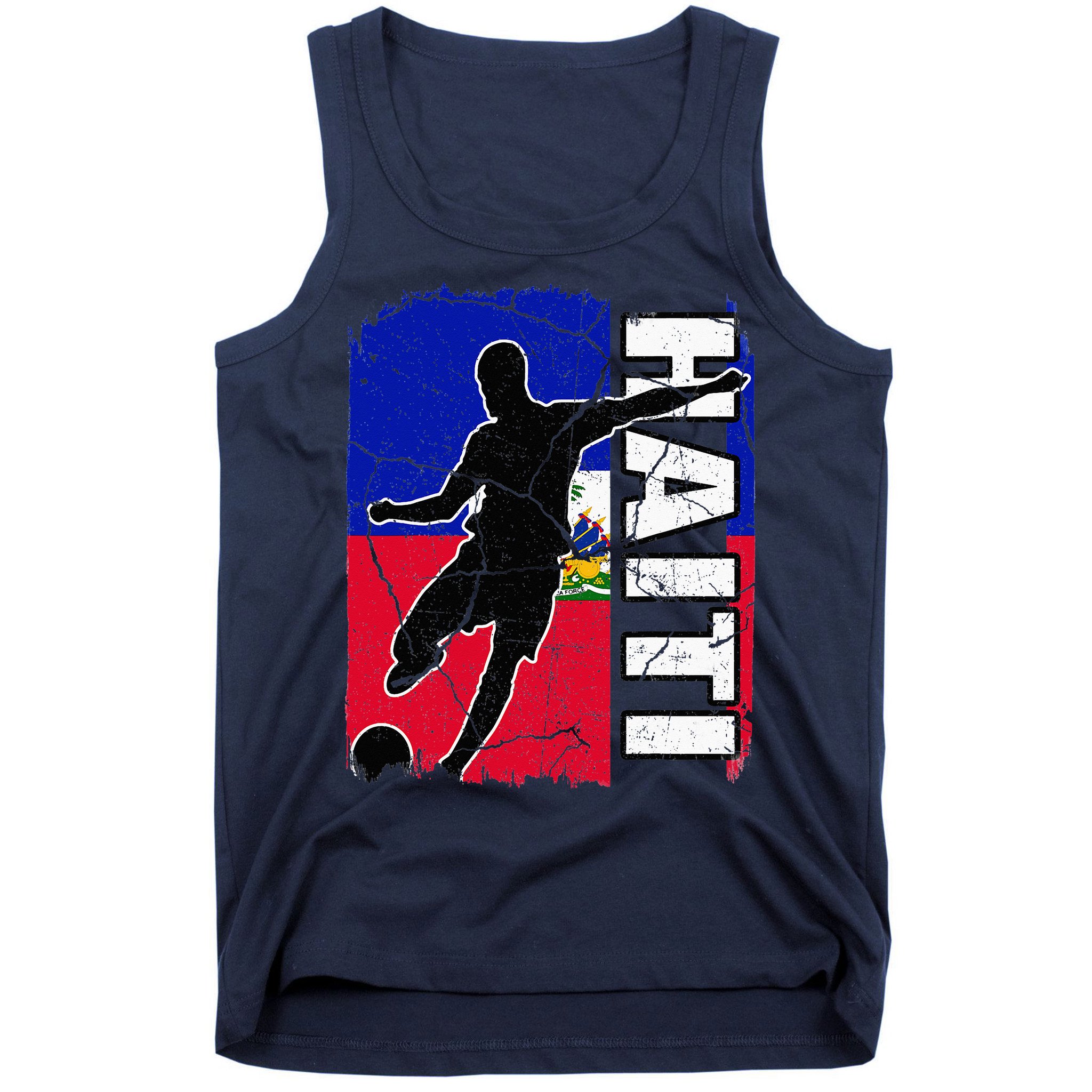 Haitian Soccer Team Haiti Flag Jersey Fans Tank Top
