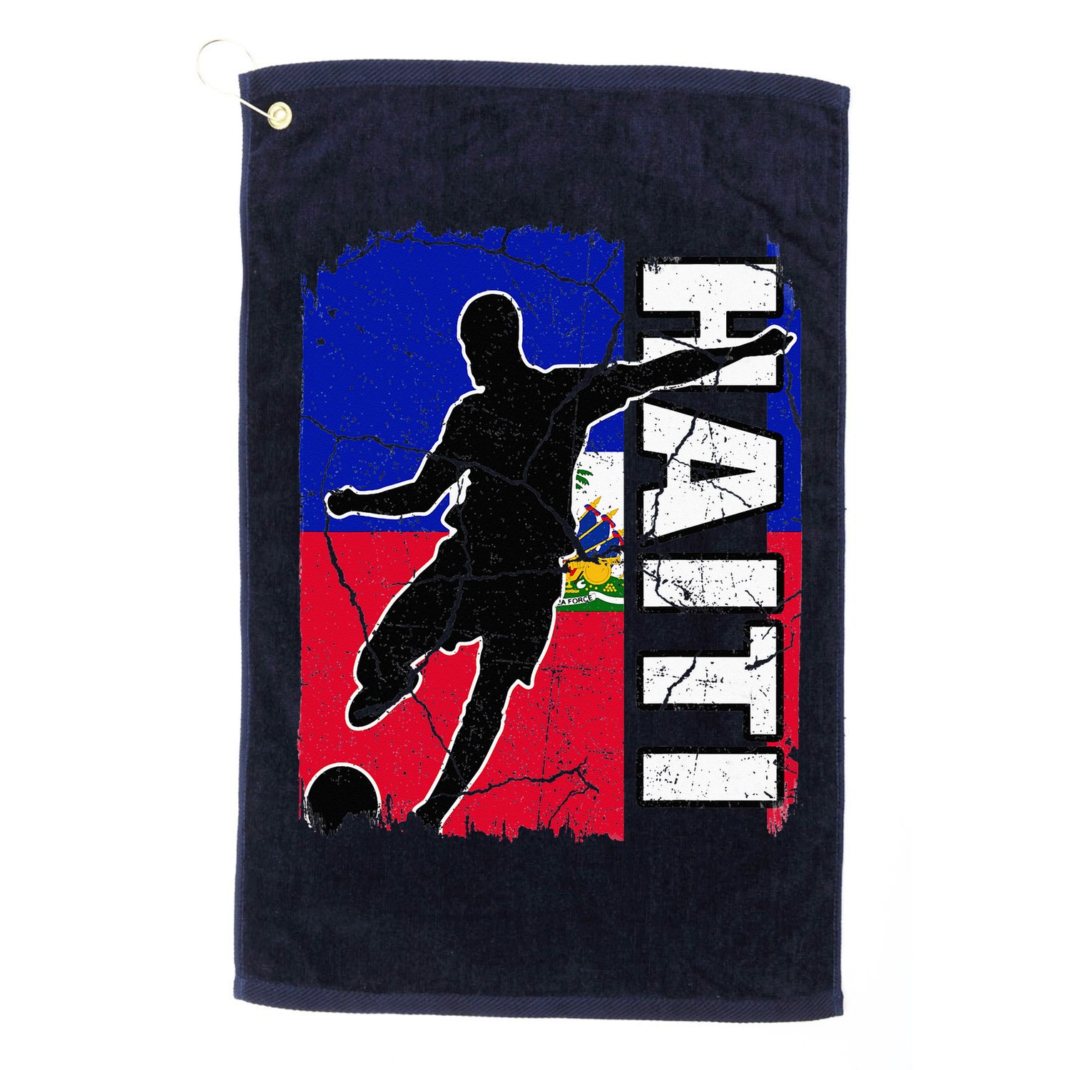 Haitian Soccer Team Haiti Flag Jersey Fans Golf Towel