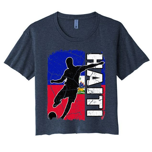 Haitian Soccer Team Haiti Flag Jersey Fans Crop Top