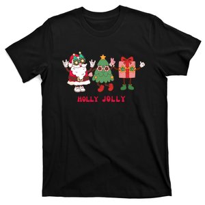 Holiday Santa Tree Gift Funny T-Shirt