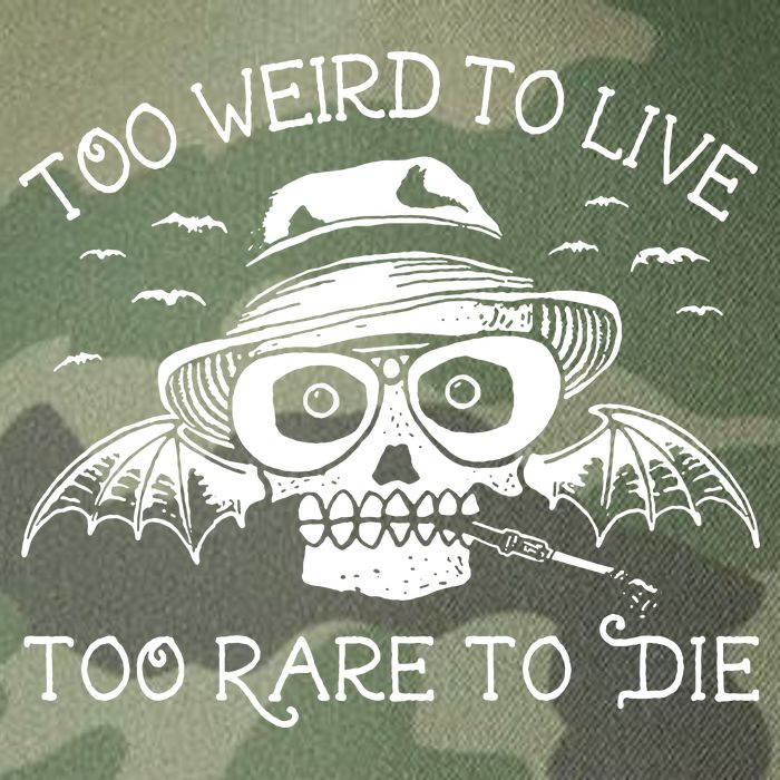 Hunter S Thompson T Shirt Fear And Loathing In Las Vegas T Shirt Too Weird To Live Legacy Tie Dye Trucker Hat
