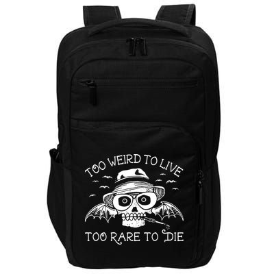 Hunter S Thompson T Shirt Fear And Loathing In Las Vegas T Shirt Too Weird To Live Impact Tech Backpack