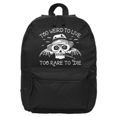 Hunter S Thompson T Shirt Fear And Loathing In Las Vegas T Shirt Too Weird To Live 16 in Basic Backpack