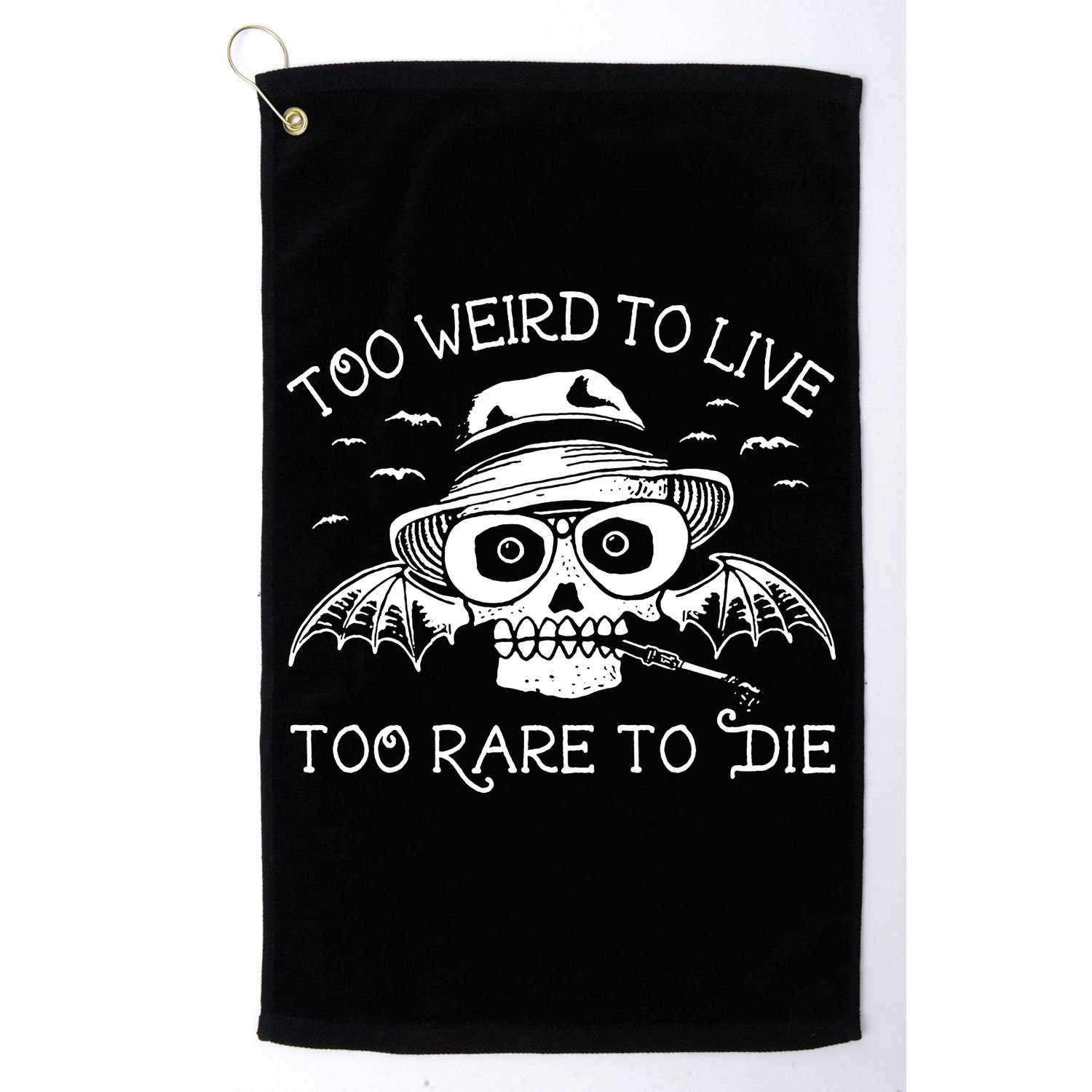 Hunter S Thompson T Shirt Fear And Loathing In Las Vegas T Shirt Too Weird To Live Golf Towel