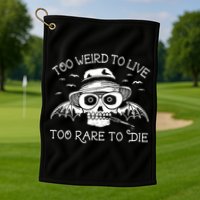 Hunter S Thompson T Shirt Fear And Loathing In Las Vegas T Shirt Too Weird To Live Golf Towel