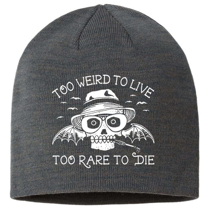 Hunter S Thompson T Shirt Fear And Loathing In Las Vegas T Shirt Too Weird To Live Sustainable Beanie