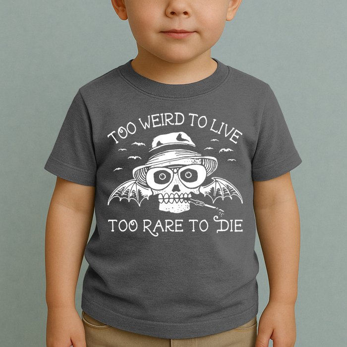 Hunter S Thompson T Shirt Fear And Loathing In Las Vegas T Shirt Too Weird To Live Toddler T-Shirt