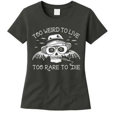 Hunter S Thompson T Shirt Fear And Loathing In Las Vegas T Shirt Too Weird To Live Womens T-Shirt