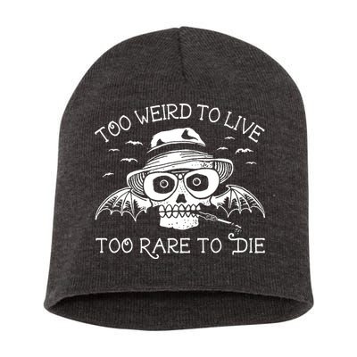 Hunter S Thompson T Shirt Fear And Loathing In Las Vegas T Shirt Too Weird To Live Short Acrylic Beanie