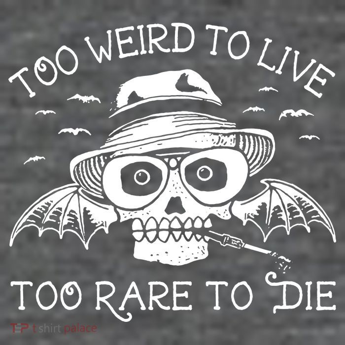 Hunter S Thompson T Shirt Fear And Loathing In Las Vegas T Shirt Too Weird To Live Short Acrylic Beanie