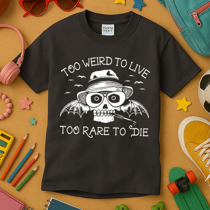 Hunter S Thompson T Shirt Fear And Loathing In Las Vegas T Shirt Too Weird To Live Kids T-Shirt