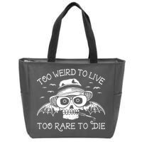 Hunter S Thompson T Shirt Fear And Loathing In Las Vegas T Shirt Too Weird To Live Zip Tote Bag