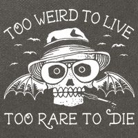 Hunter S Thompson T Shirt Fear And Loathing In Las Vegas T Shirt Too Weird To Live Cotton Canvas Backpack