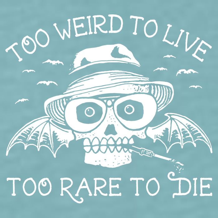 Hunter S Thompson T Shirt Fear And Loathing In Las Vegas T Shirt Too Weird To Live Sueded Cloud Jersey T-Shirt