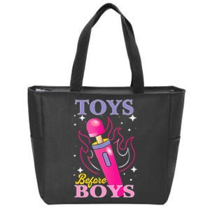 Humor Saying Toys Before Zip Tote Bag