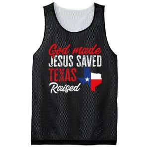 Home State Texas Pride God Made Jesus Saved Texas Raised Mesh Reversible Basketball Jersey Tank