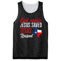 Home State Texas Pride God Made Jesus Saved Texas Raised Mesh Reversible Basketball Jersey Tank