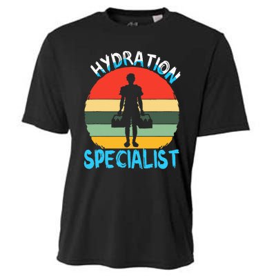 Hydration Specialist Team Manager Football Hydrated Waterboy Cooling Performance Crew T-Shirt