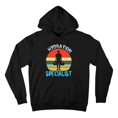 Hydration Specialist Team Manager Football Hydrated Waterboy Hoodie