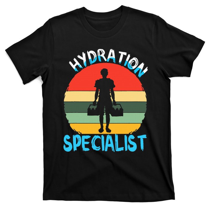 Hydration Specialist Team Manager Football Hydrated Waterboy T-Shirt