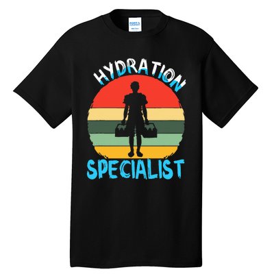 Hydration Specialist Team Manager Football Hydrated Waterboy Tall T-Shirt