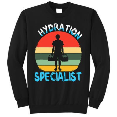 Hydration Specialist Team Manager Football Hydrated Waterboy Tall Sweatshirt