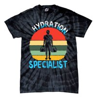 Hydration Specialist Team Manager Football Hydrated Waterboy Tie-Dye T-Shirt