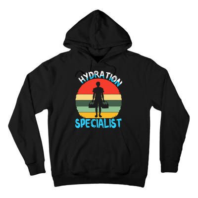 Hydration Specialist Team Manager Football Hydrated Waterboy Tall Hoodie