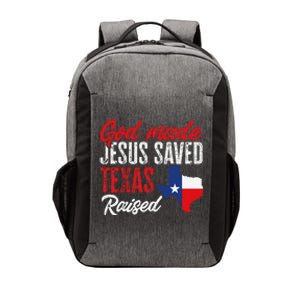 Home State Texas Pride God Made Jesus Saved Texas Raised Vector Backpack