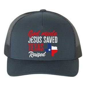 Home State Texas Pride God Made Jesus Saved Texas Raised Yupoong Adult 5-Panel Trucker Hat