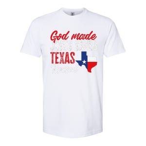 Home State Texas Pride God Made Jesus Saved Texas Raised Softstyle CVC T-Shirt